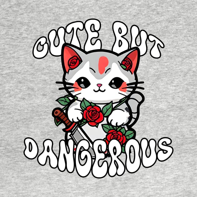 Cute But Dangerous Funny Cat by Gothic Museum